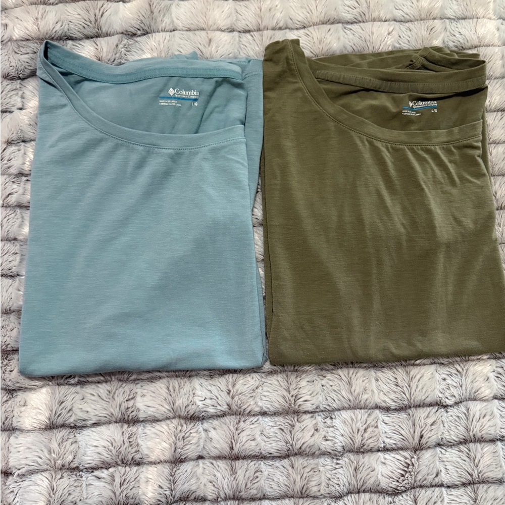 Columbia Teal and Olive T-Shirts